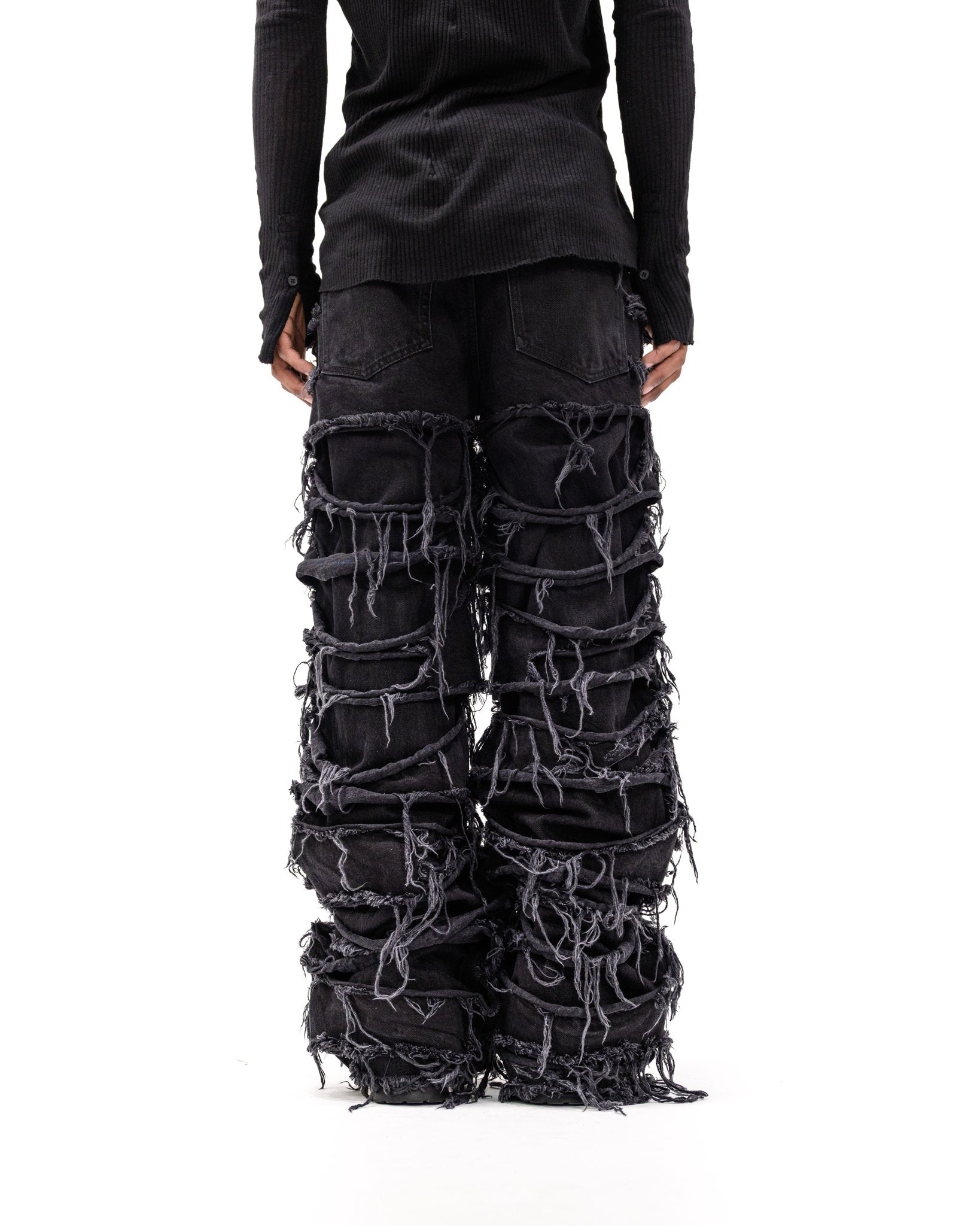 PARADOXE PARIS - REAPER JEANS BAGGY BLACK DENIM – Paradoxe Paris