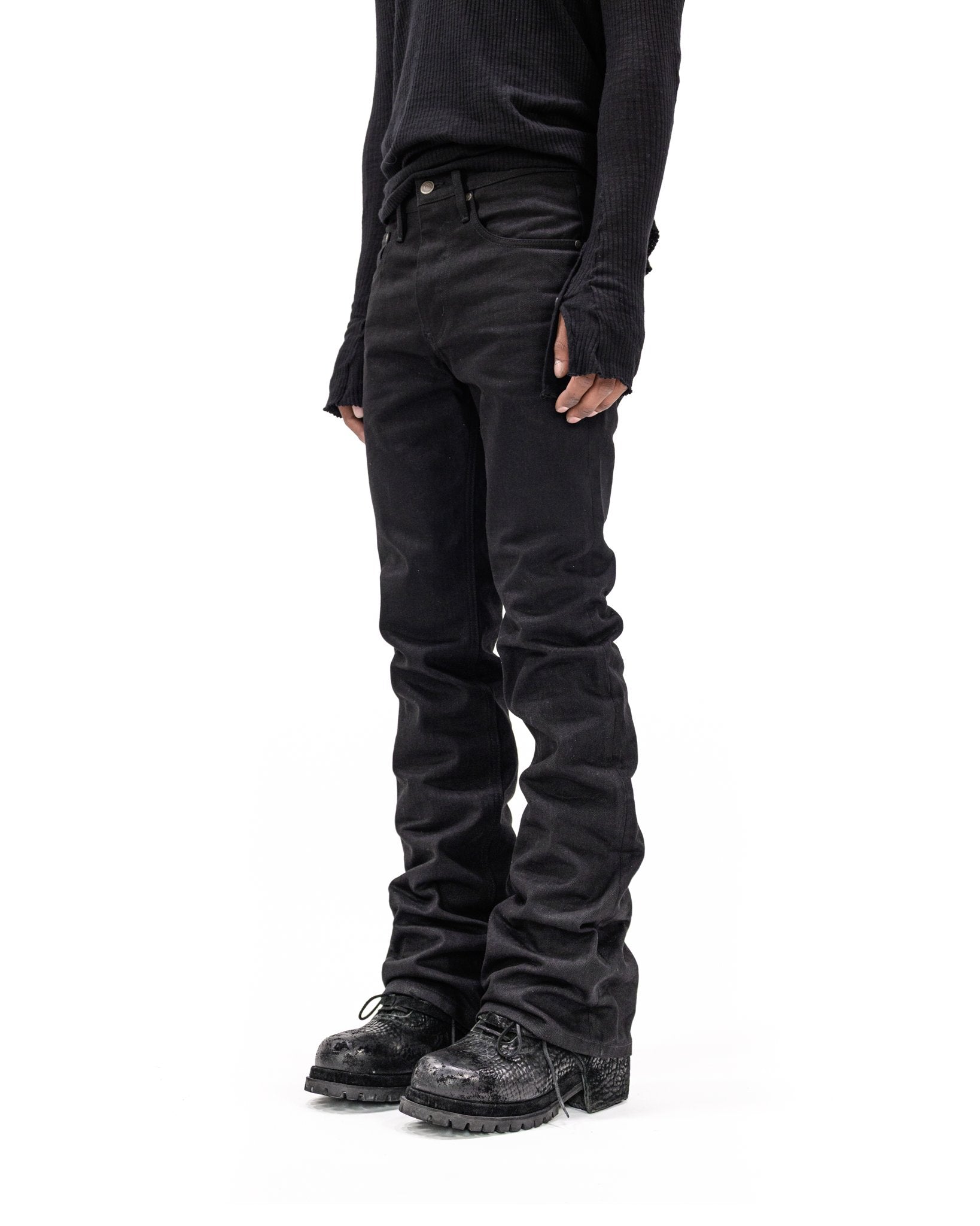 PARADOXE PARIS - BOOTCUT BLACK DENIM JEANS – Paradoxe Paris