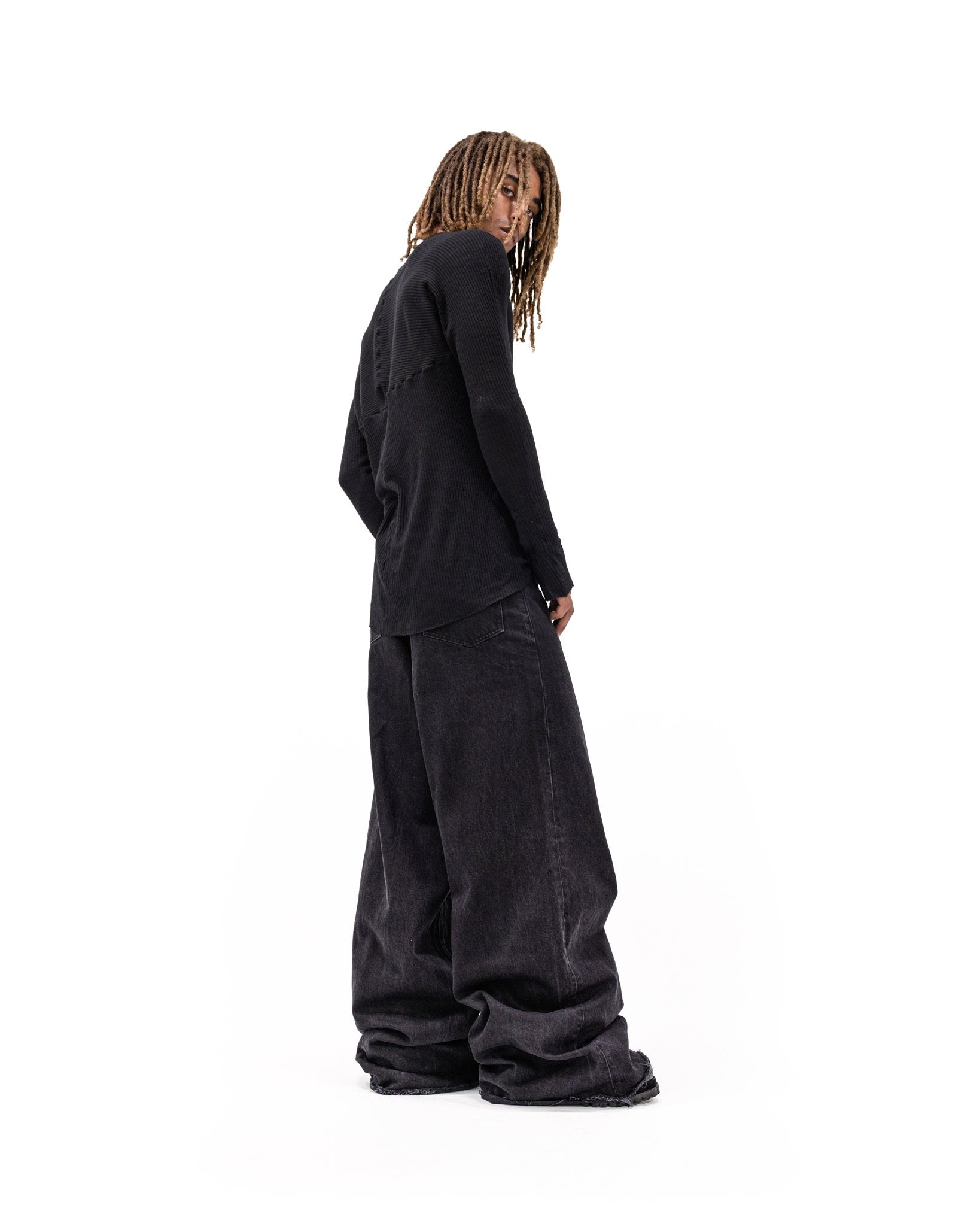 PARADOXE PARIS - BIG BAGGY BLACK DENIM – Paradoxe Paris