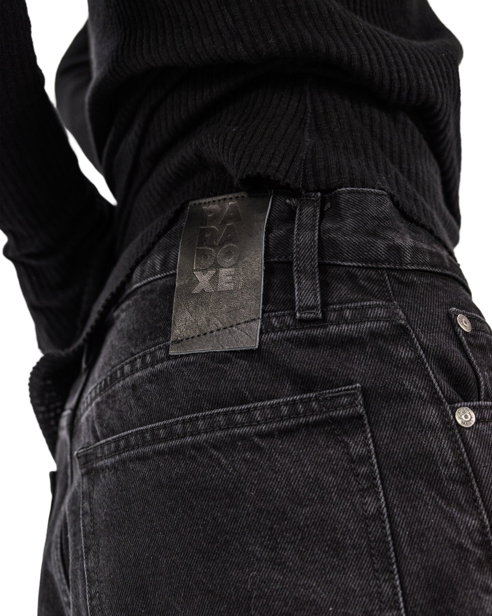 PARADOXE PARIS - BIG BAGGY BLACK DENIM – Paradoxe Paris