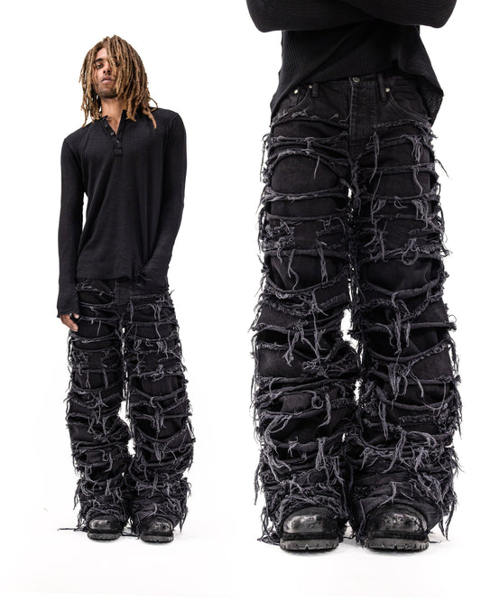 REAPER JEANS BAGGY BLACK DENIM