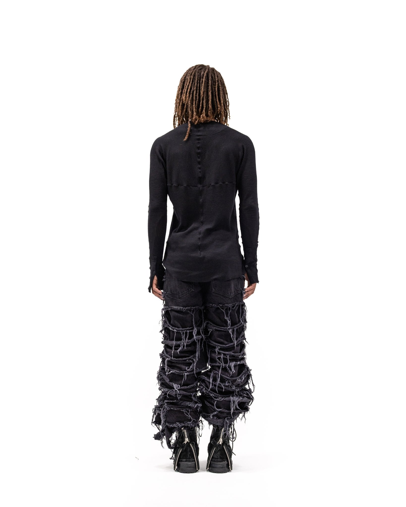 PARADOXE PARIS - REAPER JEANS BAGGY BLACK DENIM – Paradoxe Paris
