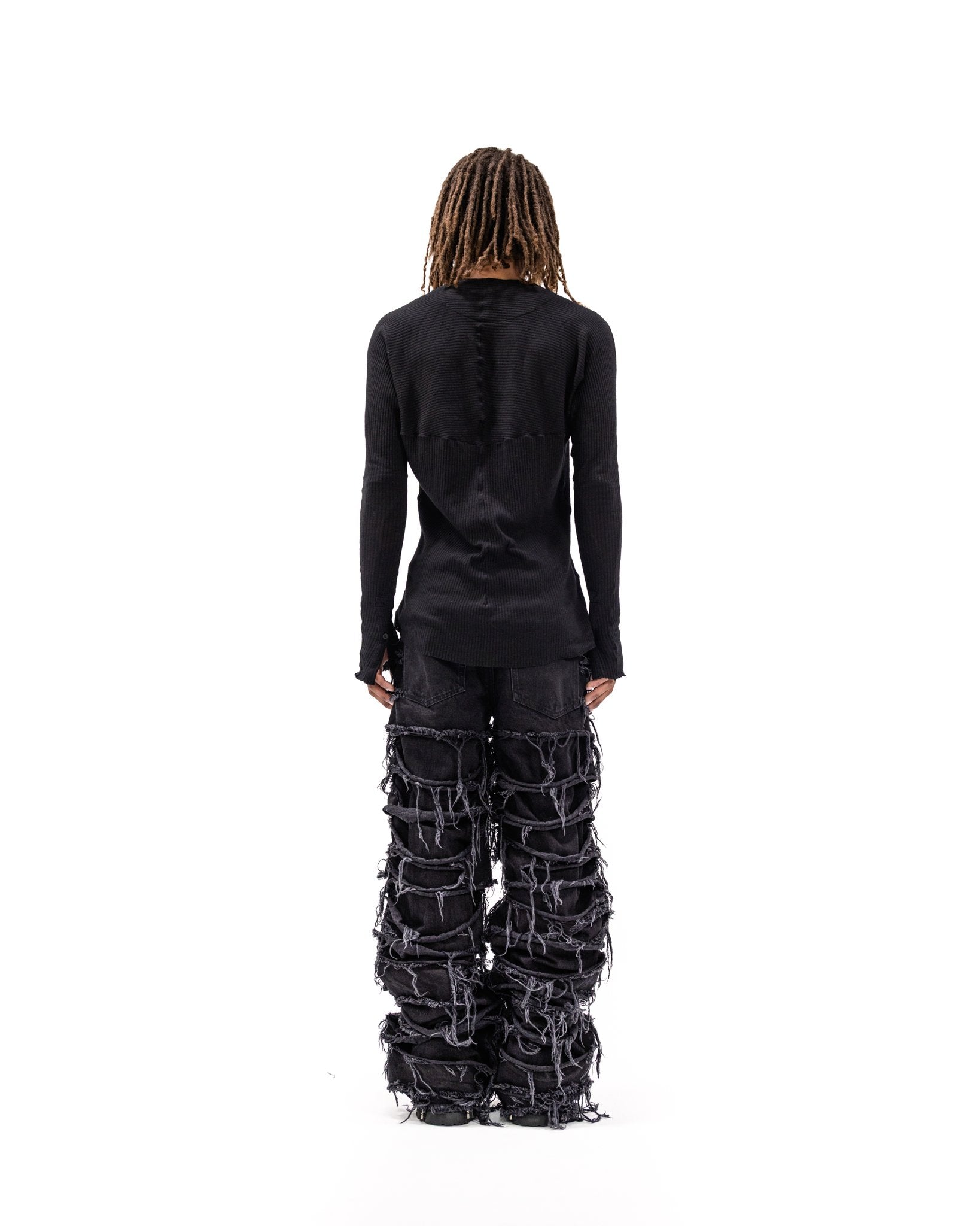 PARADOXE PARIS - REAPER JEANS BAGGY BLACK DENIM – Paradoxe Paris