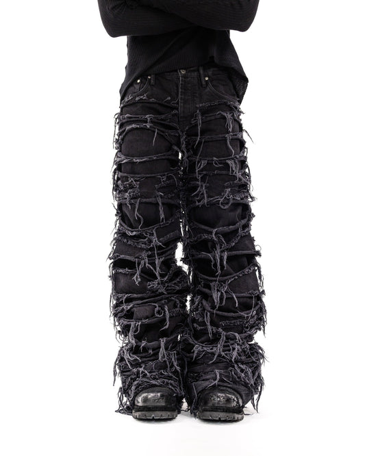 REAPER JEANS BAGGY BLACK DENIM