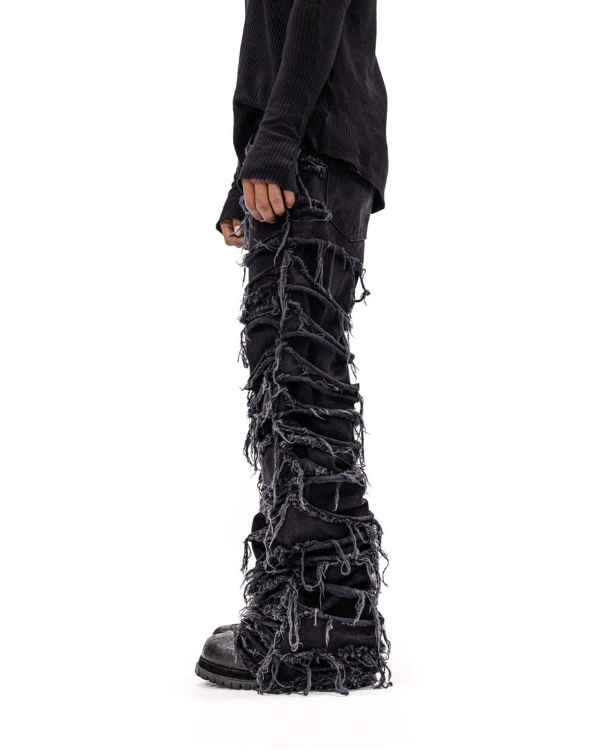 REAPER JEANS BAGGY BLACK DENIM