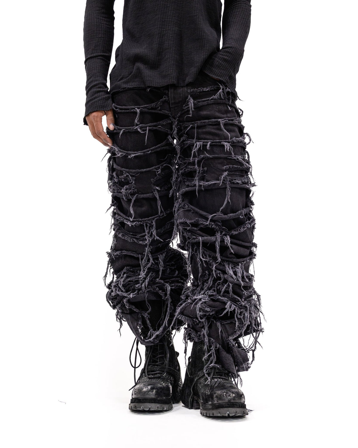 REAPER JEANS BAGGY BLACK DENIM