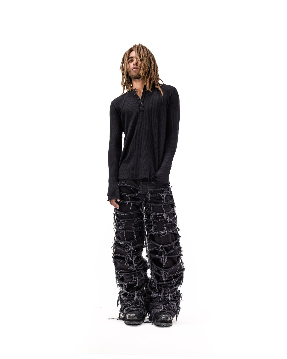 REAPER JEANS BAGGY BLACK DENIM