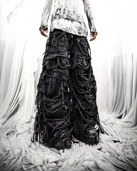 PARADOXE PARIS - BIG BAGGY REAPER BLACK DENIM – Paradoxe Paris