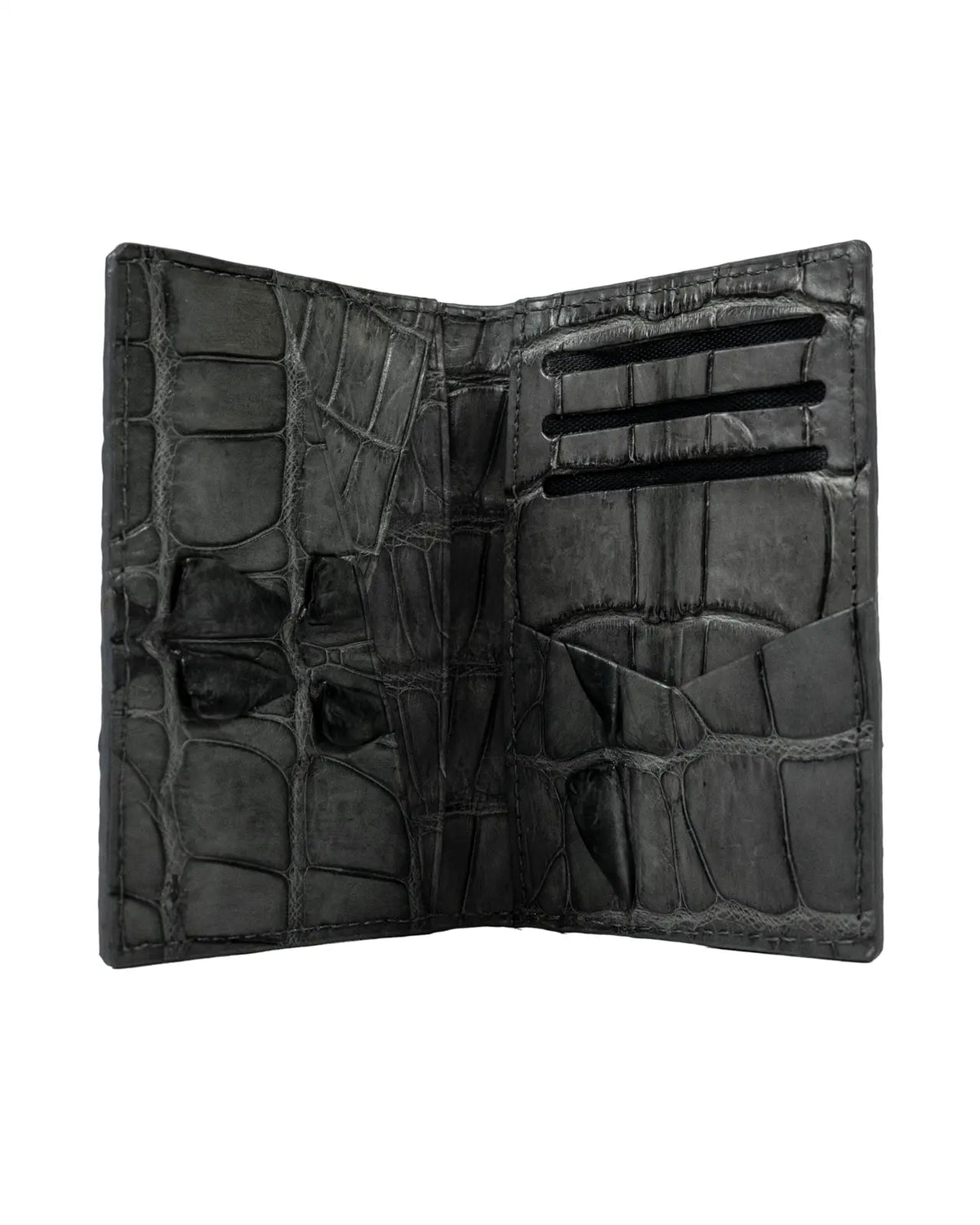 GREY LEATHER WALLET