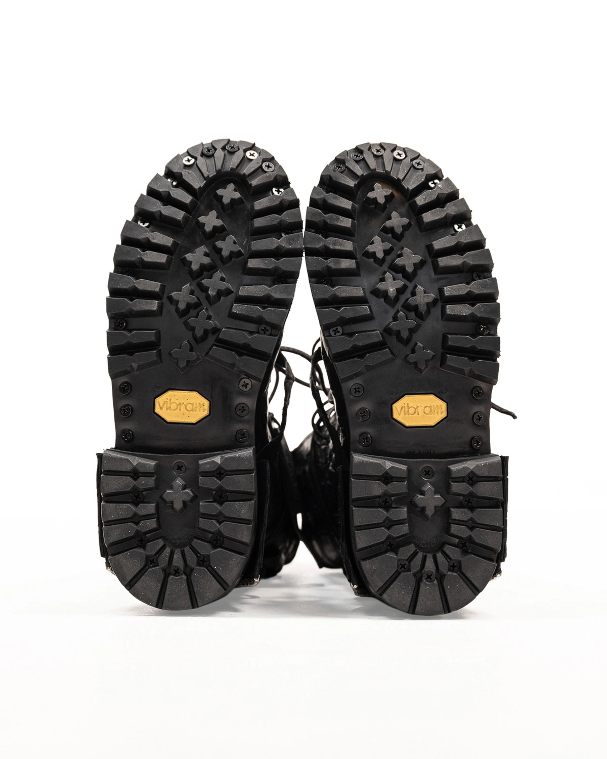 FRACTURE COMBAT BOOTS CROCODILE BLACK LEATHER