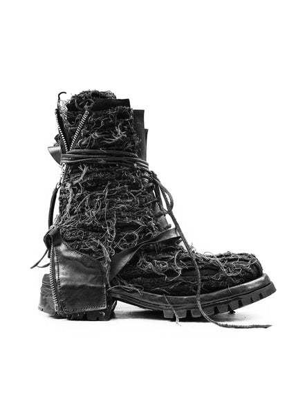 PARADOXE PARIS - FRACTURE HAIRY COMBAT BOOTS – Paradoxe Paris