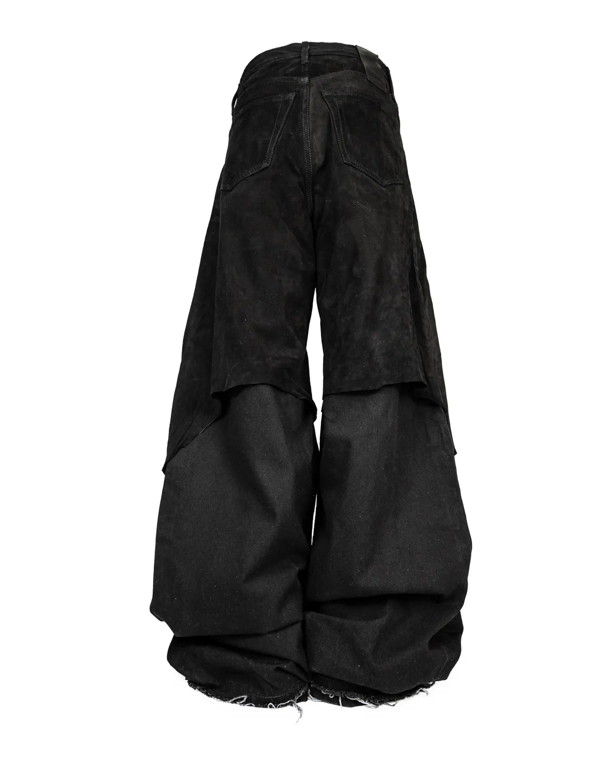 BIG BAGGY OVERLAID MATTE LEATHER