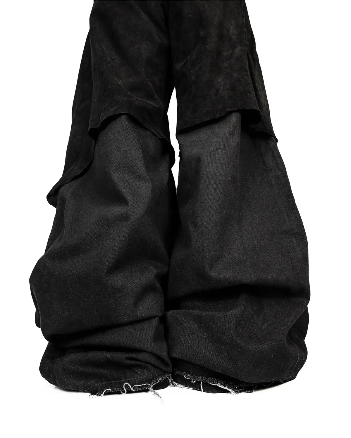 BIG BAGGY OVERLAID MATTE LEATHER