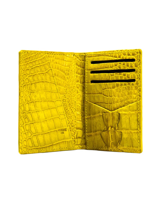 YELLOW LEATHER WALLET