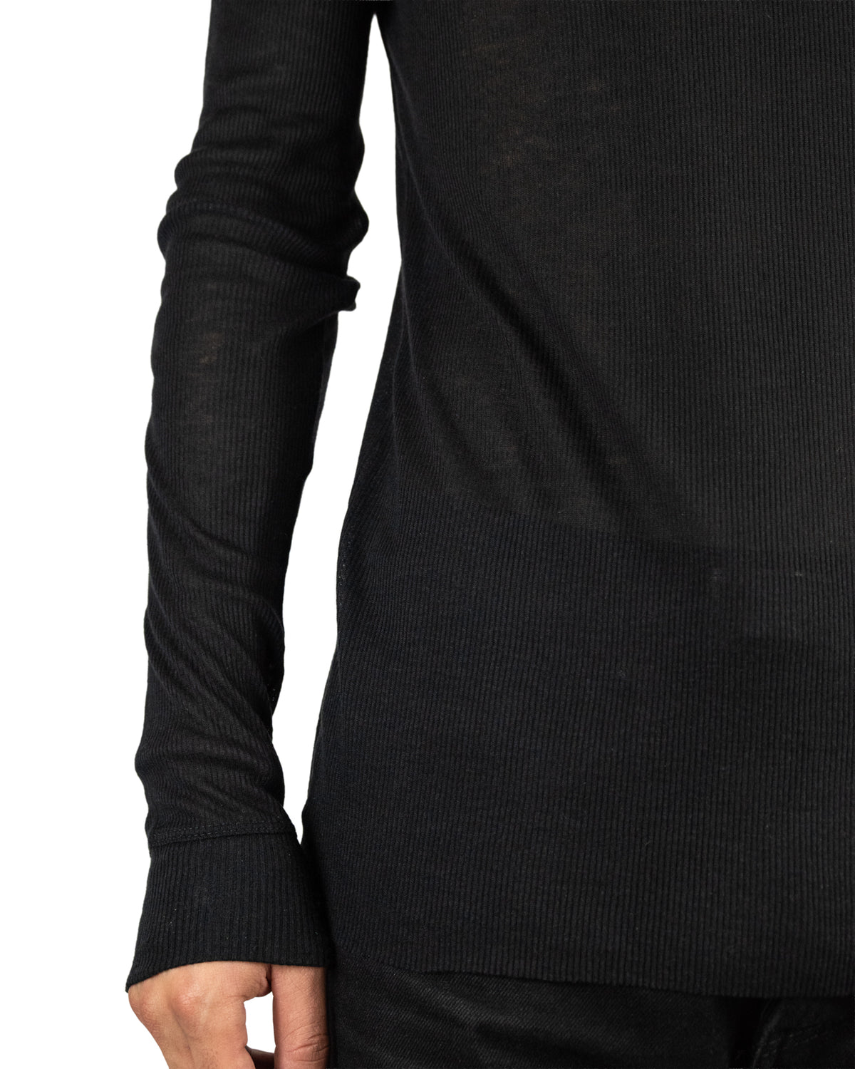 CLAVICULE BLACK LONG SLEEVE
