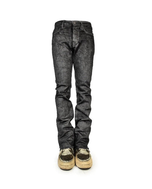 COATED BLACK DENIM