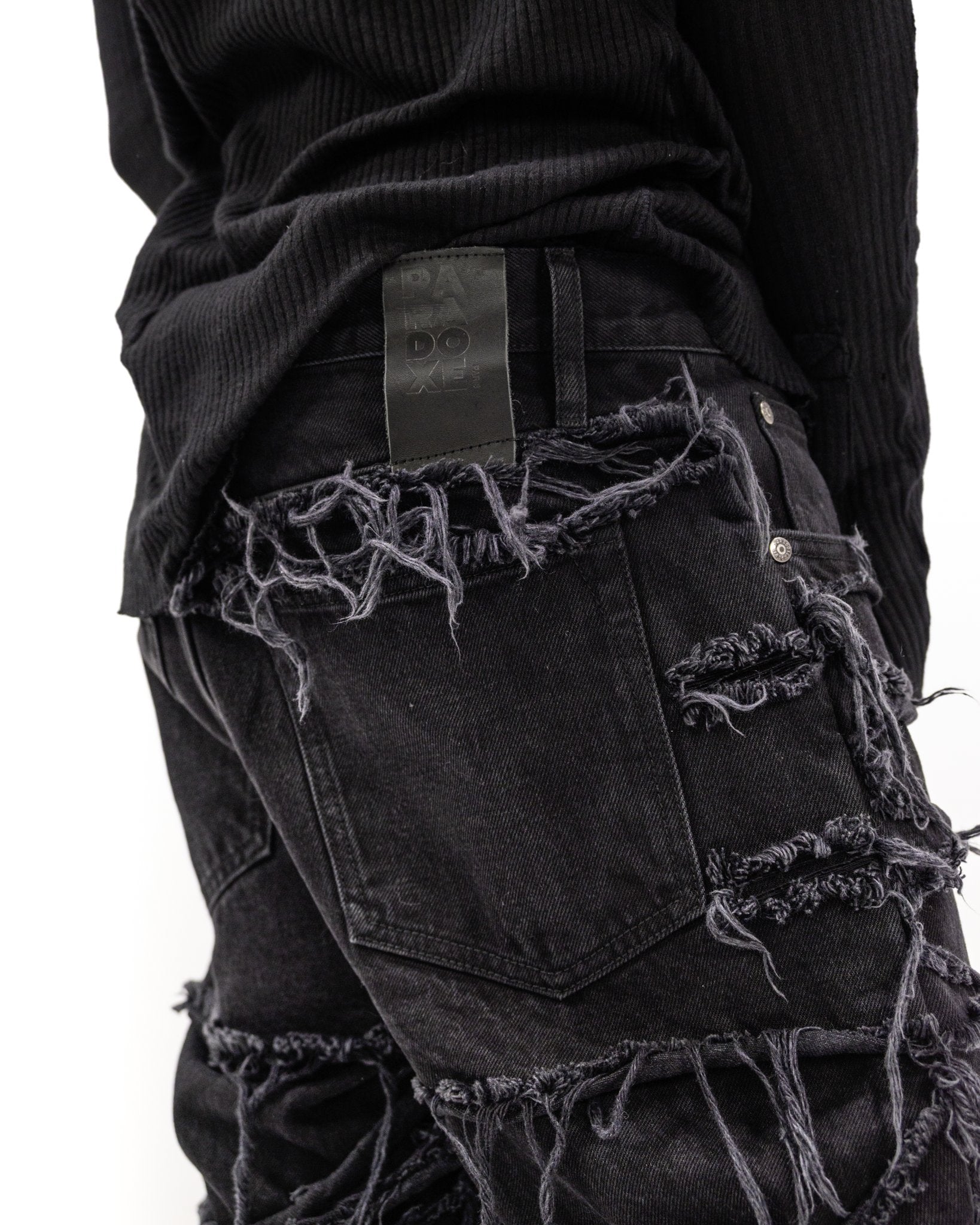 PARADOXE PARIS - REAPER JEANS BAGGY BLACK DENIM – Paradoxe Paris