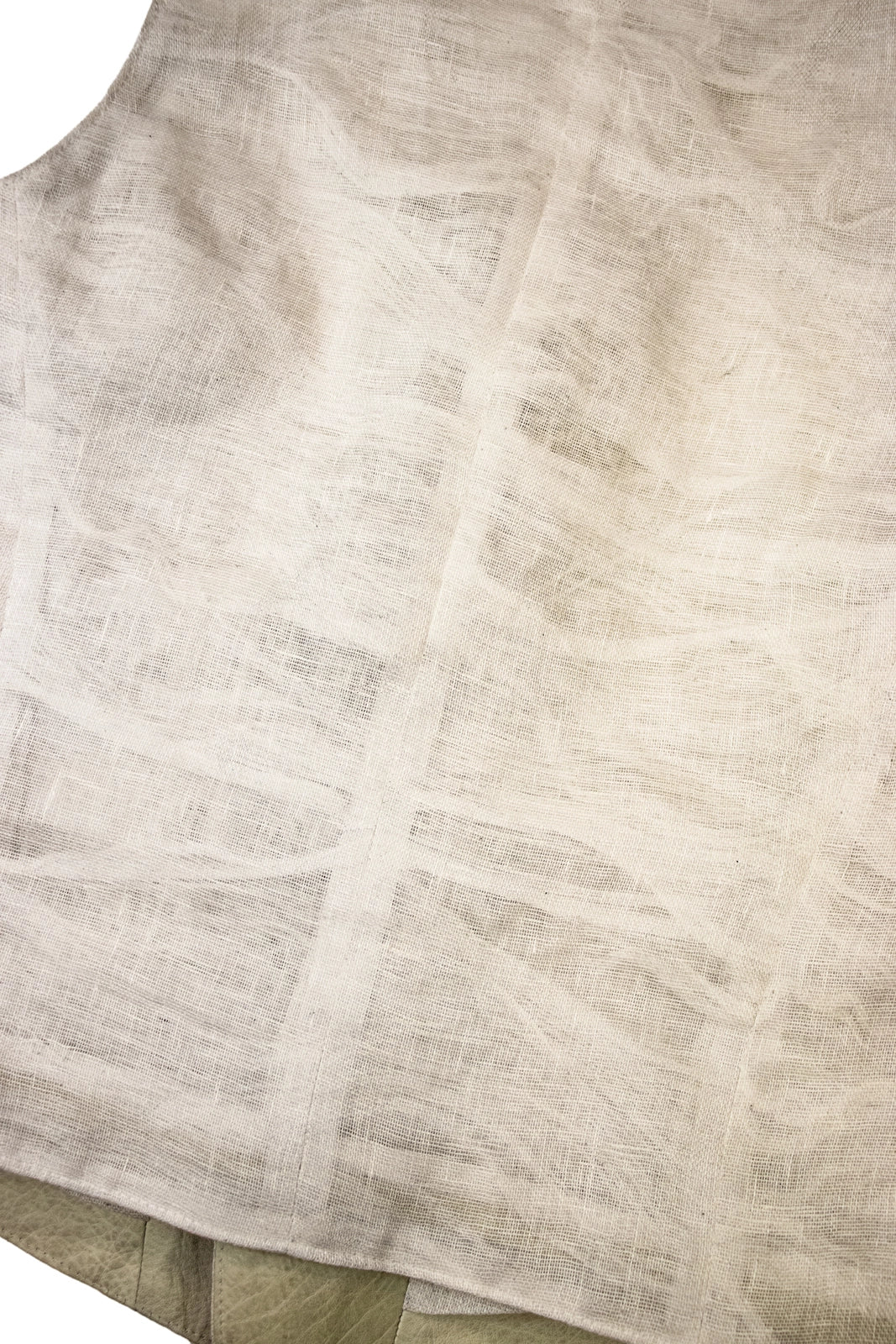 VENOUS NETWORK NO SLEEVE LINEN AND LEATHER
