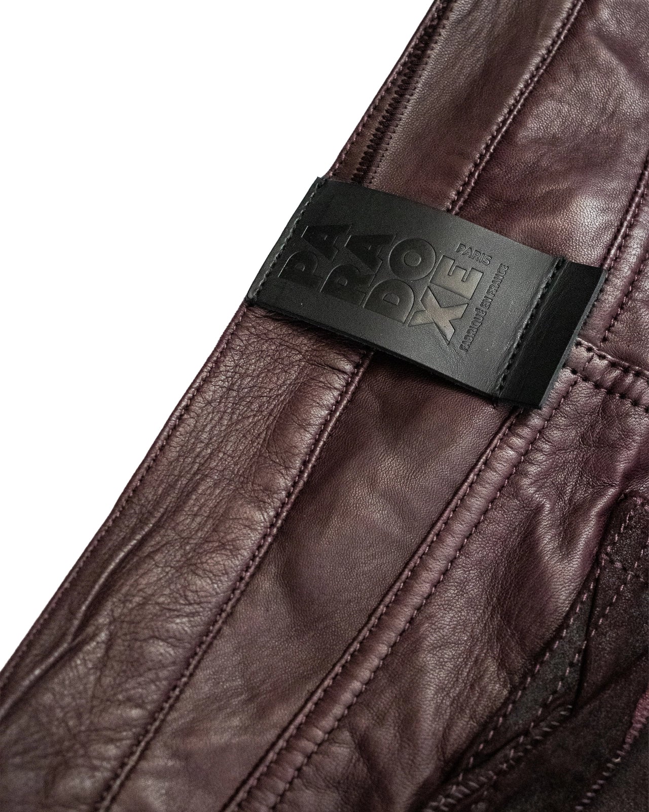 BOOTCUT CUIR BORDEAUX