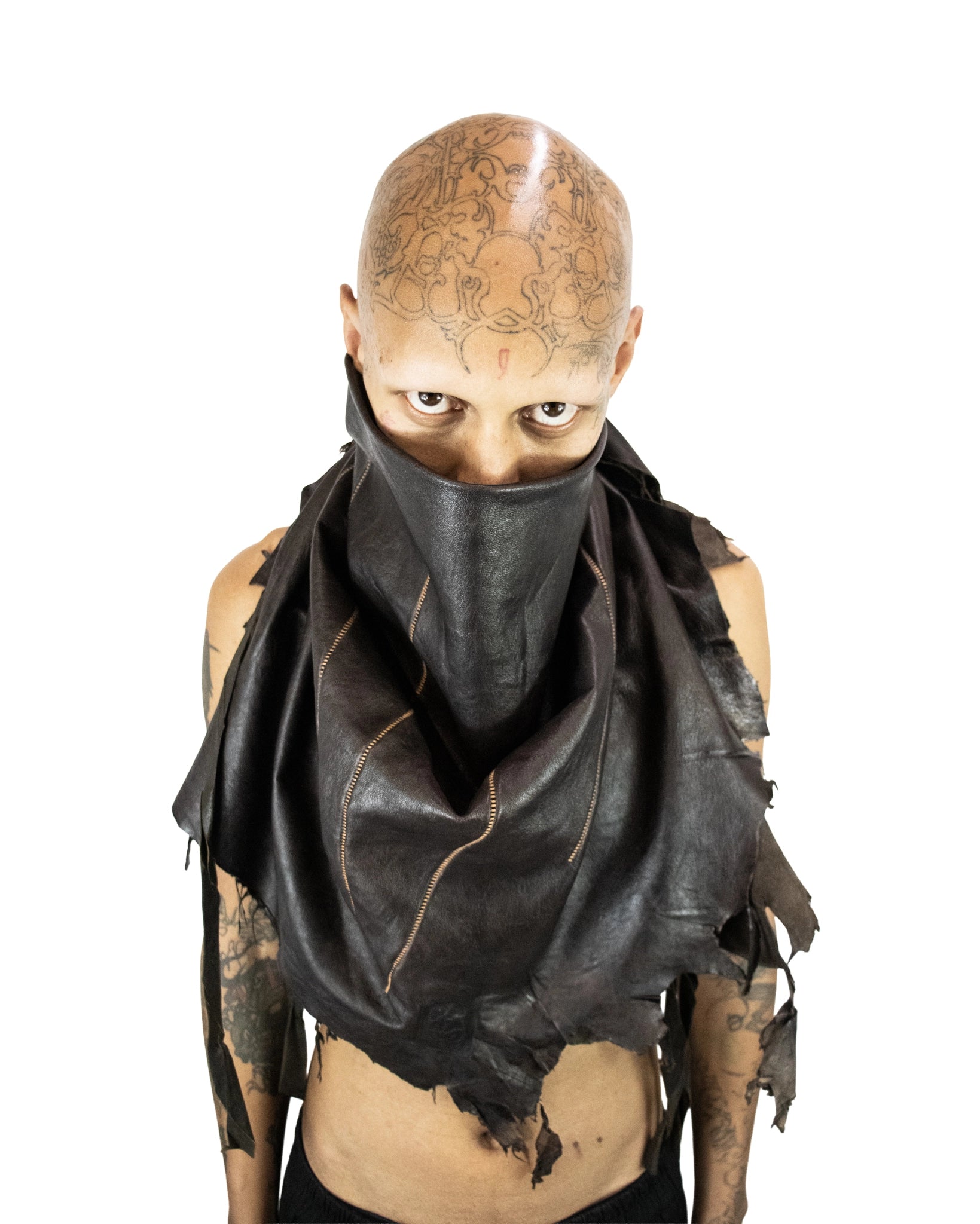 【1vfudie】S10-Leather Scarf LAMB LEATHER SCARF BROWN – Paradoxe Paris