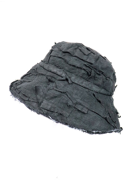 帽子 PARADOX PARIS DARK FLAYED SAIL BUCKETHAT DARK FLAYED SAIL BUCKET HAT – Paradoxe Paris